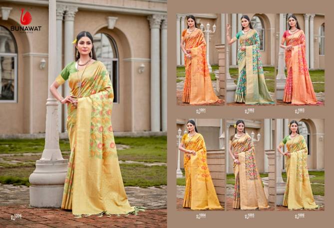 Roopnikhar By Bunawat  Designer Wedding Wear Organza Sarees Wholesale Price In Surat
